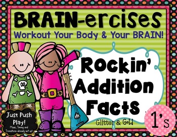 Preview of Addition Facts BRAIN-ercises Plus 1: Dance and Learn Addition Freebie