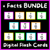 Addition Facts BUNDLE +0 Through +12 DIGITAL Flash Cards |