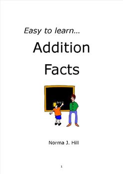 Preview of Addition Facts - Easy to Learn Series