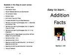 Addition Facts - Easy to Learn Series (pdf version)
