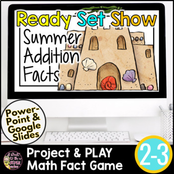 Preview of Addition Facts Fluency | Summer Math Games | 2nd Grade Math Games