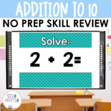 Addition Facts Fluency to 10 | Math Center  Activity