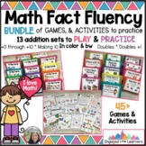 Addition Facts Game BUNDLE  | Balloon Math | 45+ Games & A