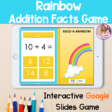 Addition Facts Google Slides Game Rainbow Themed