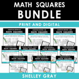 Addition Facts Practice - Math Squares BUNDLE - Fun Daily 