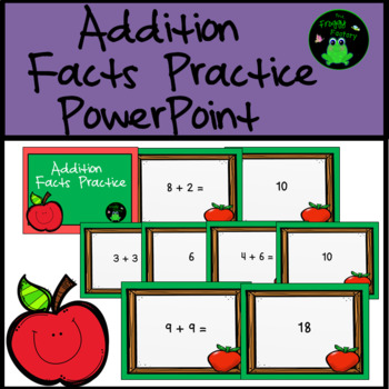 Preview of Addition Facts Practice PowerPoint for Addition Facts Fluency