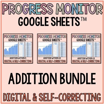 Preview of Addition Facts: Self-Correcting Assessment & Data Tracking in Google Sheets™