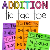 Addition Activities Tic Tac Toe Boards Fact Practice Doubl