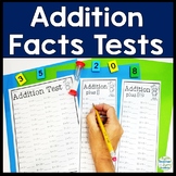 Addition Facts Timed Tests +1 - +10 | Addition Timed Tests