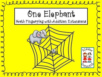 Preview of Addition Facts With One Elephant Fingerplay/Song