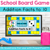 Addition Facts to 10 Board Game for use with PowerPoint™ for Math