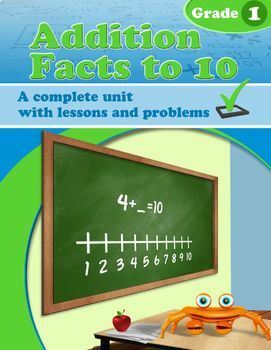 Preview of Addition Facts to 10 - Grade 1 (Distance Learning)