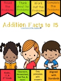Addition Facts to 15: Kinder-2nd Grade