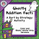 Addition Fact Strategies Activity Ghost Theme