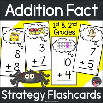 Preview of Addition Facts to 20 - Addition Fact Strategy Flashcards