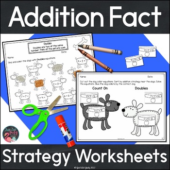 Preview of Addition Facts to 20 - Addition Fact Strategy Worksheets