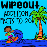 Addition Facts to 20 Math Game - WipeOut - Fact Fluency