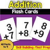 Addition Flash Cards Math Fact Fluency  (Skill Building)