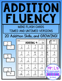 Addition Flash Cards and Fluency Pages