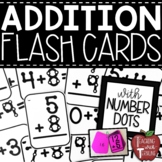 Addition Flash Cards with Number Dots {Answers Print on the Back}