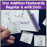 Addition Flashcards - Counting Dots - Small size - Special Ed