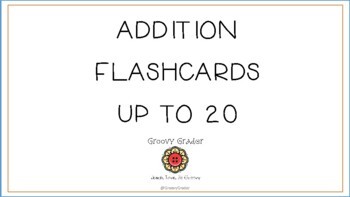 Preview of Addition Flashcards *Up to 20*