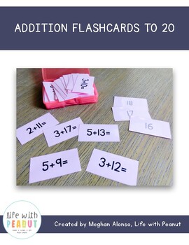 Preview of Addition Flashcards to 20