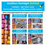 Addition Flashlight / Light Table Cards * BUNDLE * for Kin