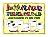 Addition Fluency Flashcards- Visual Flashcards and Data Sheets