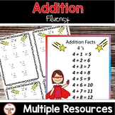 Addition Fluency Super Kids Theme