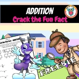 Addition Free Crack the Fun Fact Worksheet Activity