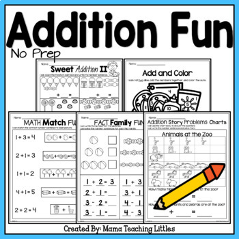 Preview of Addition Fun NO Prep