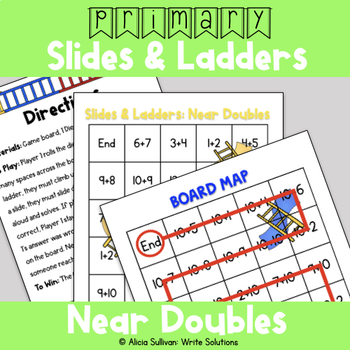 Preview of Addition Game: Adding Near Doubles