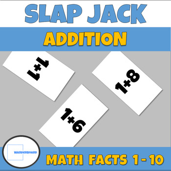 Preview of Addition Math Centers Math Facts 1-10 1st Grade