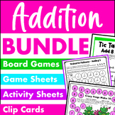 Addition Worksheets, Games & Activities Bundle for Additio