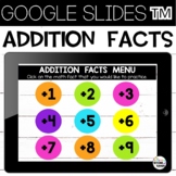 Addition Google Slides™ {+1 to +9) Math Fact Fluency