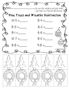 Addition & Subtraction: Common Core Grab and Go Winter/Holiday Theme