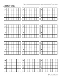 Addition Grids for up to 6-digits