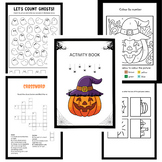 Addition Halloween Fall Activities:Word Search ,Math Chall