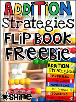 Preview of Addition Hands-On Strategies FlipBook FREEBIE