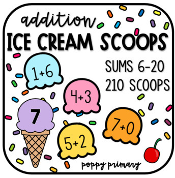 🍦 FREE Printable Ice Cream Scoops Math Game