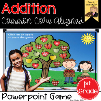 Preview of Addition Interactive PowerPoint Math Game First Grade Edition