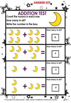 Addition-Add & Write the Total Number of Objects - Kindergarten | TpT