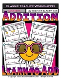 addition number sentences worksheets teaching resources tpt