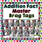 Addition Fact Master Brag Tags - Rewards System