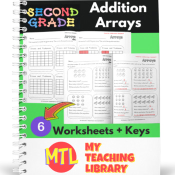 Preview of Addition | Math Array Worksheets