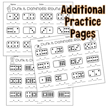 Teacher Made Math Center Learning Resource Game Related Facts Addition Dominoes 