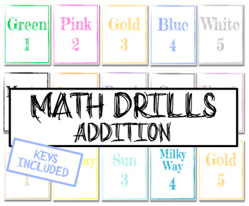 Preview of Addition Math Drills
