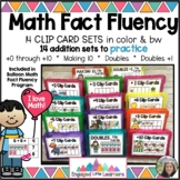Addition Math Fact Clip Cards for 1st & 2nd Grade |  13 se
