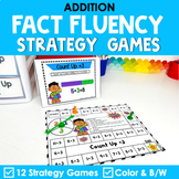 Addition Math Fact Fluency Games & Strategy Anchor Posters